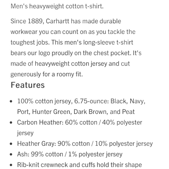 Carhartt LS Heavyweight Loose Fit - Picture 6 of 11